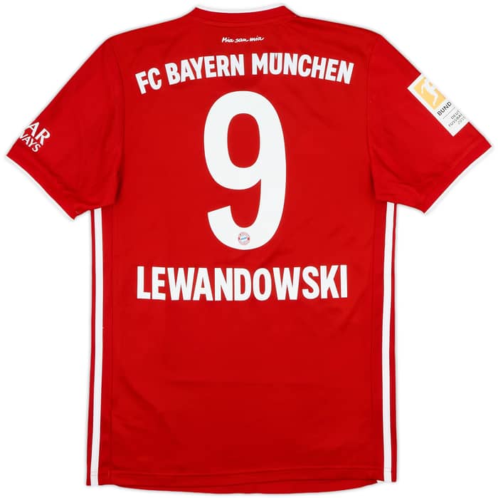 2020-21 Bayern Munich Home Shirt Lewandowski #9 - 10/10 - (S)