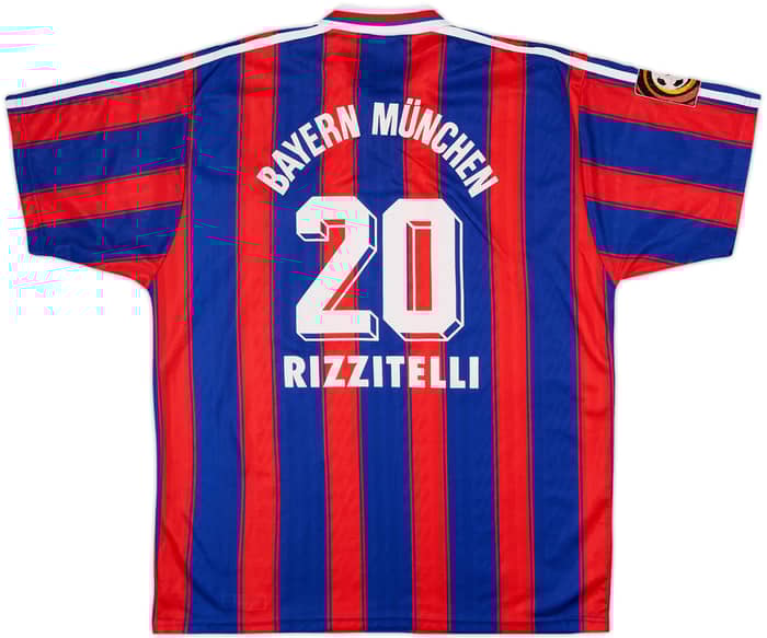 1995-97 Bayern Munich Home Shirt Rizzitelli #20 - 8/10 - (L)