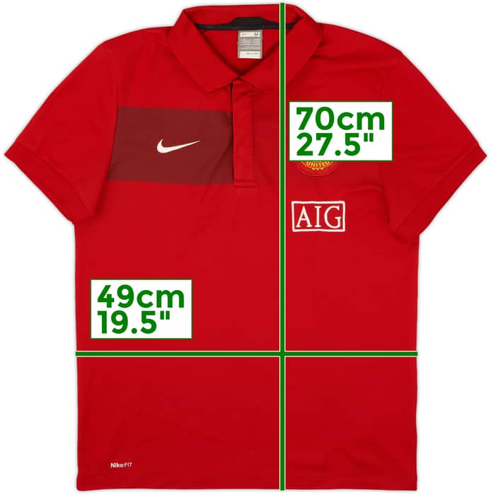 2009-10 Manchester United Nike Polo Shirt - 10/10 - (M)
