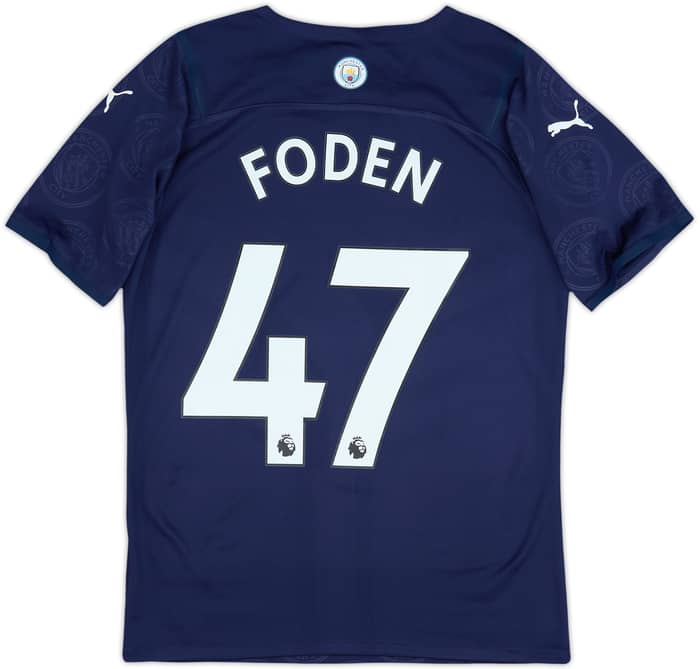 2021-22 Manchester City Authentic Third Shirt Foden #47 (S)