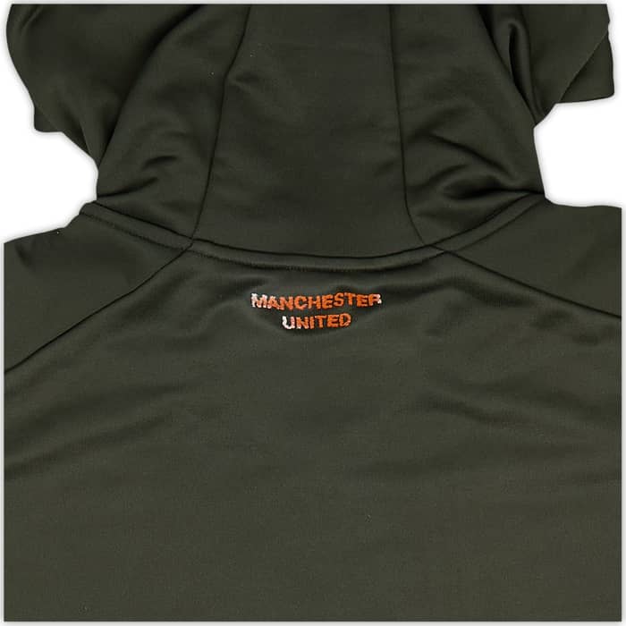 2020-21 Manchester United adidas 1/4 Zip Hooded Drill Top - 7/10 - (XL)