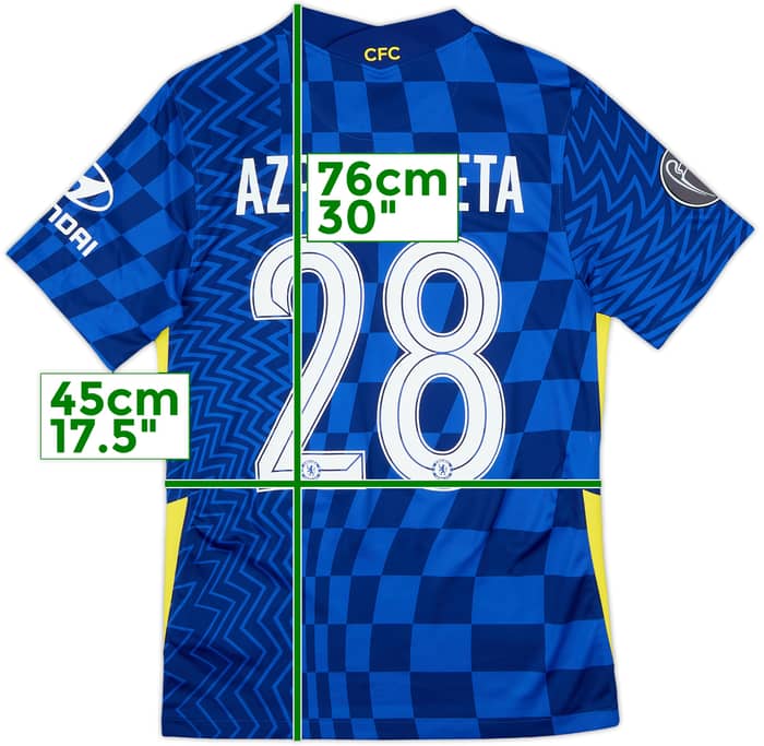 2021-22 Chelsea Home Shirt Azpilicueta #28 - 9/10 - (S)