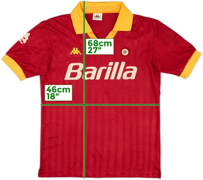 1984-85 Roma Home Shirt #7 - 6/10 - (M)