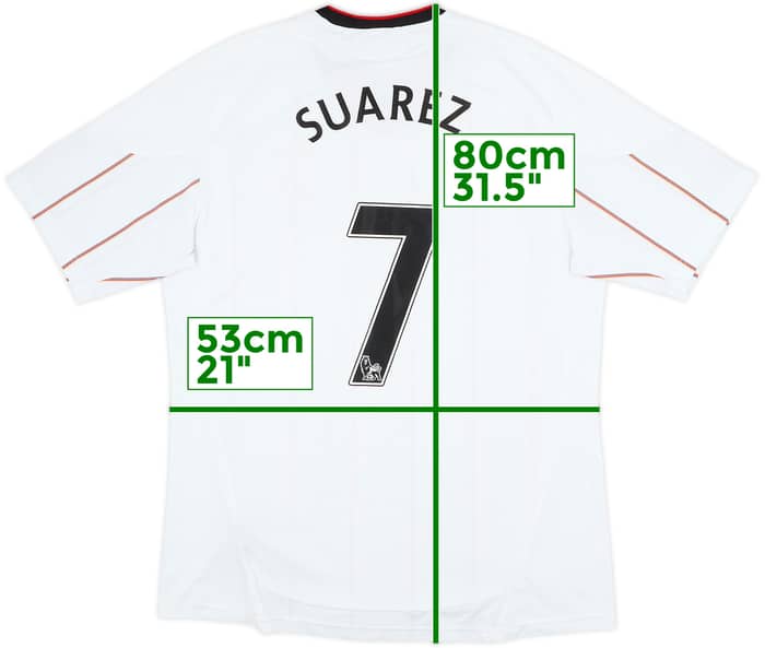 2010-11 Liverpool Away Shirt Suarez #7 - 8/10 - (L)