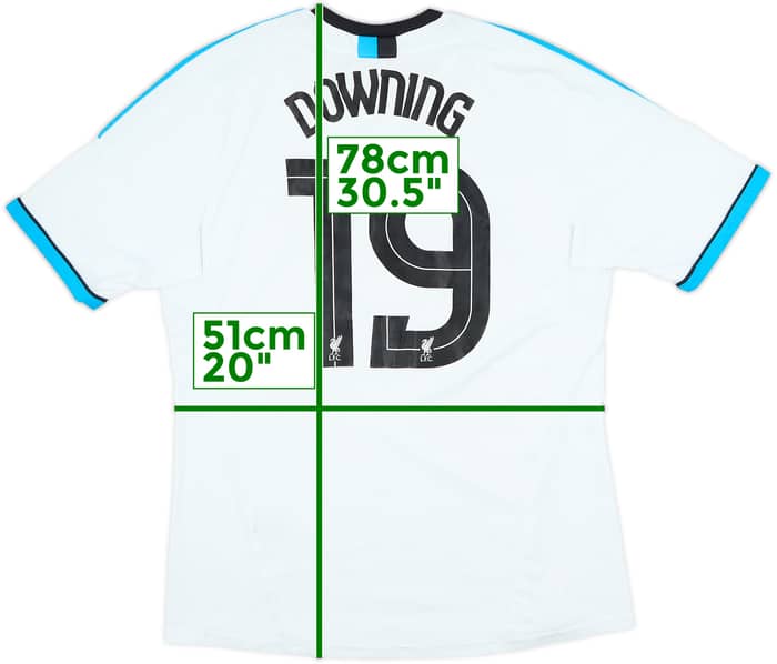 2011-12 Liverpool Third Shirt Downing #19 - 6/10 - (L)