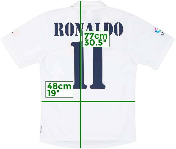 2002-03 Real Madrid Centenary Home Shirt Ronaldo #11 - 5/10 - (S)
