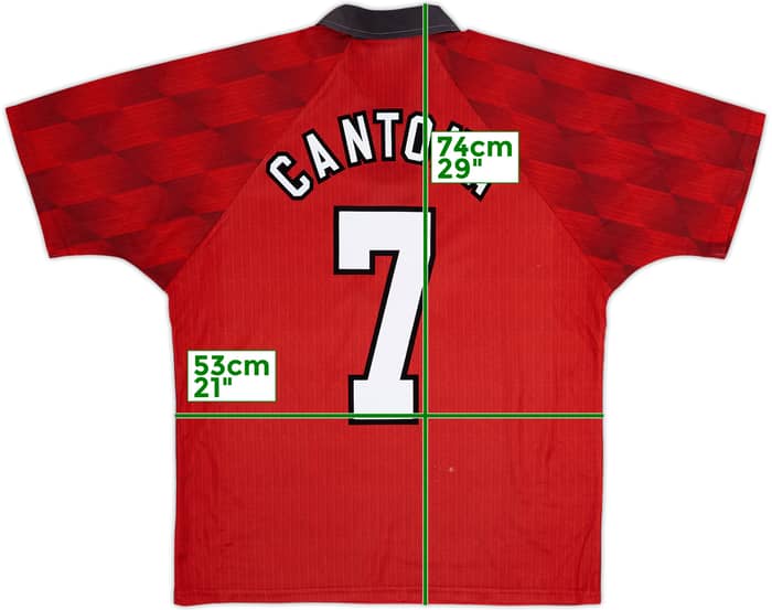 1996-98 Manchester United Local Camiseta Cantona #7 - 5/10 - (M)