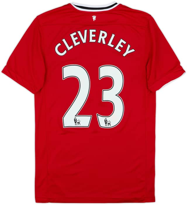 2011-12 Manchester United Home Shirt Cleverley #23 - 7/10 - (M)