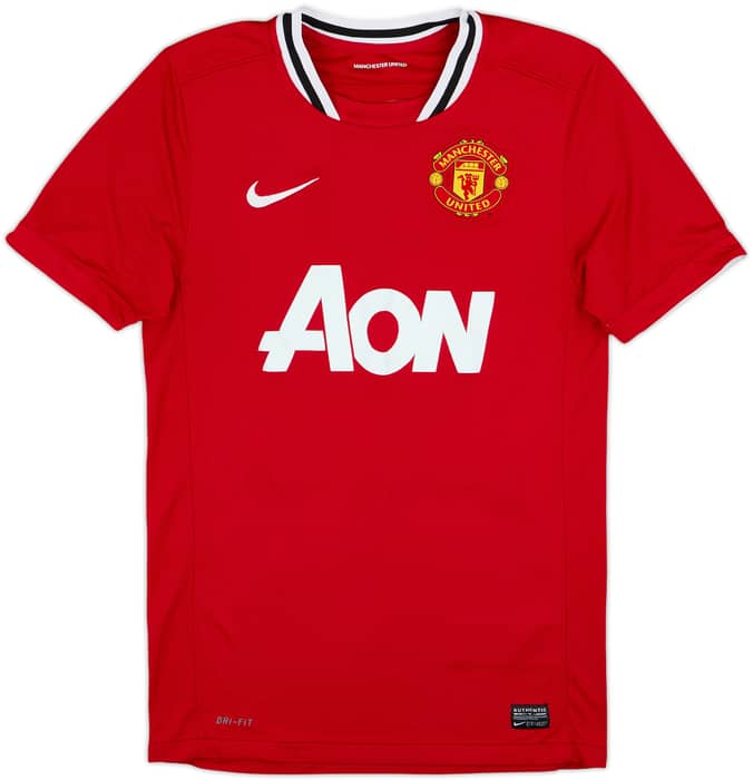 2011-12 Manchester United Home Shirt Cleverley #23 - 7/10 - (M)