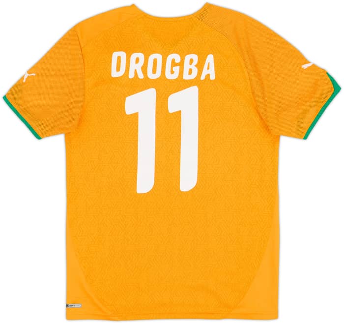 2010-11 Ivory Coast Home Shirt Drogba #11 - 6/10 - (M)
