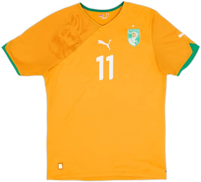 2010-11 Ivory Coast Home Shirt Drogba #11 - 6/10 - (M)
