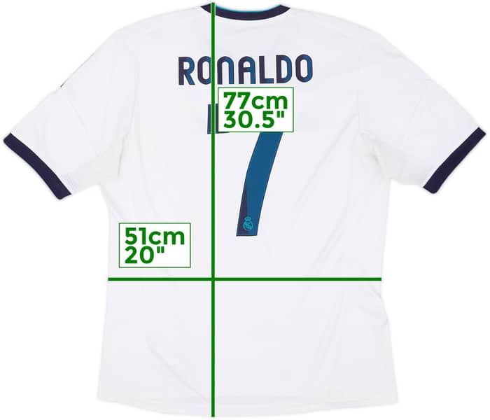 2012-13 Real Madrid Home Shirt Ronaldo #7 - 6/10 - (L)