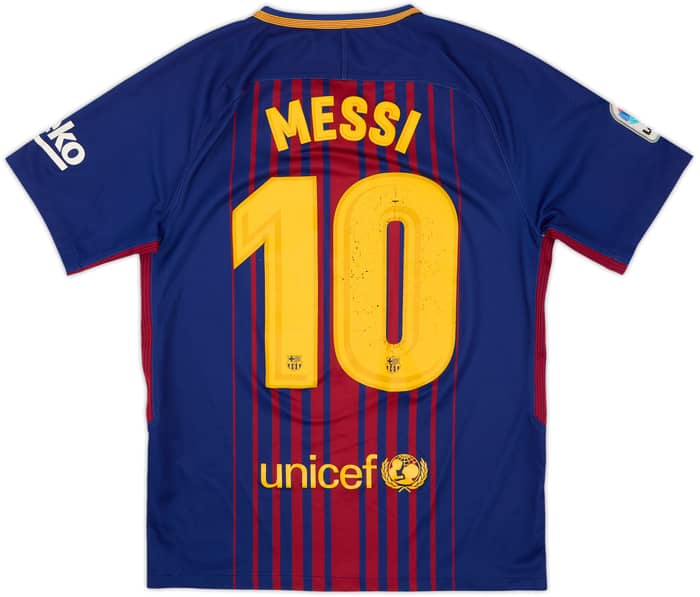 2017-18 Barcelona Camiseta Local Messi #10 - 5/10 - (S)