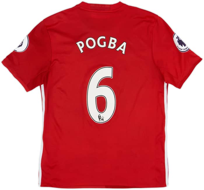 2016-17 Manchester United Home Shirt Pogba #6 - 7/10 - (M)