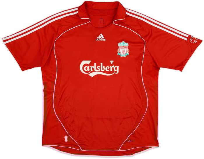 2006-08 Liverpool Home Shirt Gerrard #8 - 6/10 - (XL)