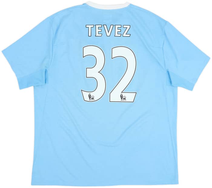 2009-10 Manchester City Home Shirt Tevez #32 - 8/10 - (XL)