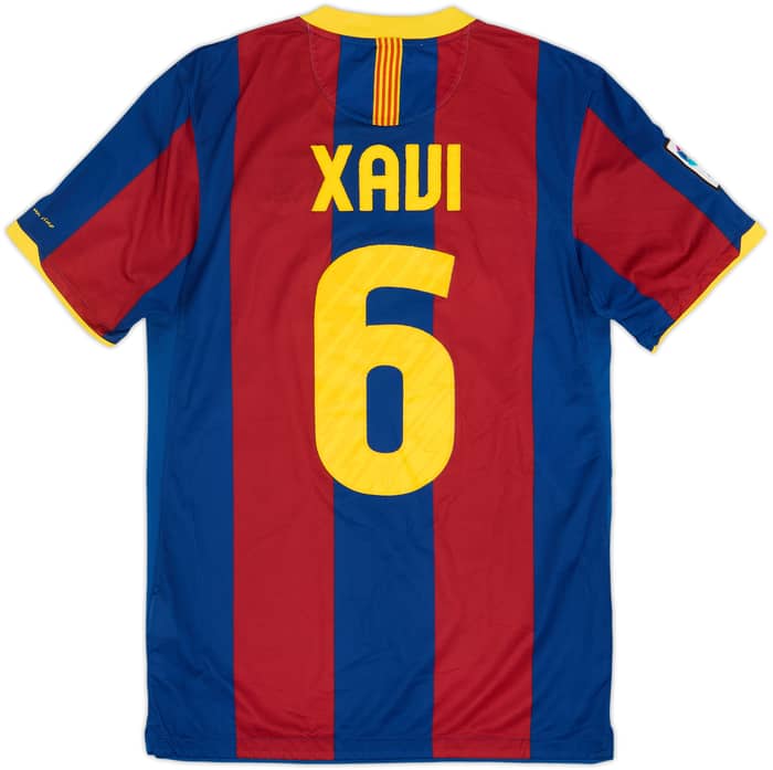2010-11 Barcelona Home Shirt Xavi #6 - 7/10 - (S)