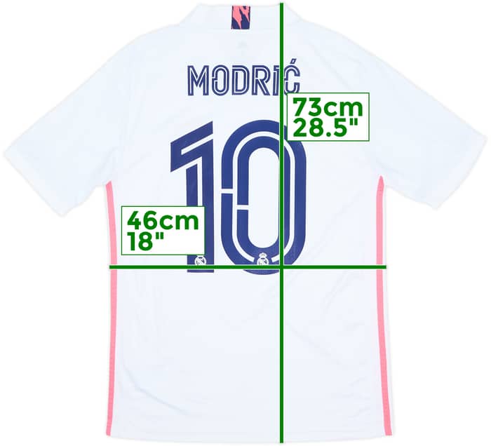 2020-21 Real Madrid Home Shirt Modric #10 - 8/10 - (S)