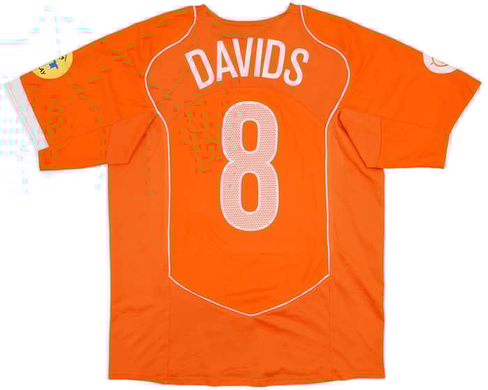 2004-06 Netherlands Home Shirt Davids #8 - 9/10 - (L)