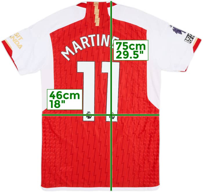 2023-24 Arsenal Match Issue Home Shirt Martinelli #11