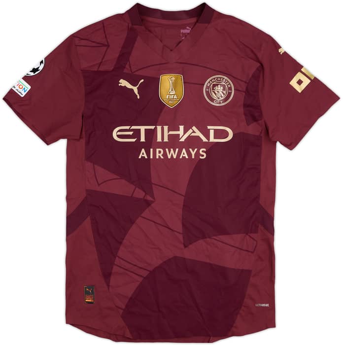 2024-25 Manchester City Match Issue Champions League Third Shirt Gundogan #19