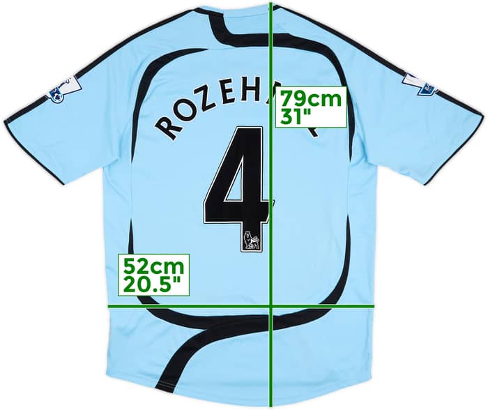 2007-08 Newcastle Match Issue Away Shirt Rozehnal #4