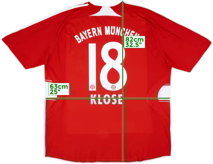 2007-08 Bayern Munich Home Shirt Klose #18 - 5/10 - (XXL)