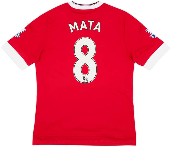 2015-16 Manchester United Home Shirt Mata #8 - 8/10 - (XL.Boys)