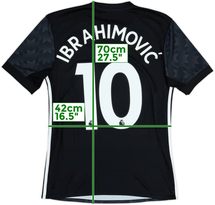 2017-18 Manchester United Away Shirt Ibrahimovic #10 - 9/10 - (XS)