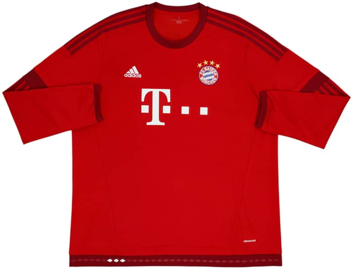 2015-16 Bayern Munich Home L/S Shirt Robben #10 - 7/10 - (XXL)