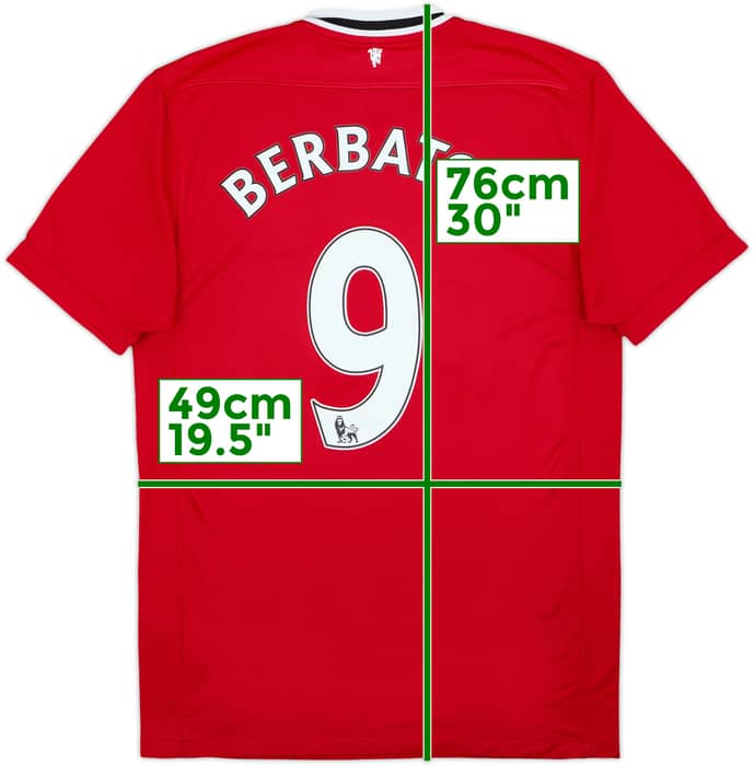 2011-12 Manchester United Home Shirt Berbatov #9 - 5/10 - (M)