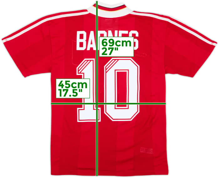 1995-96 Liverpool Home Shirt Barnes #10 - 6/10 - (S)