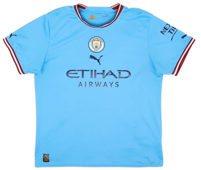 2022-23 Manchester City Home Shirt Haaland #9 - 8/10 - (L)
