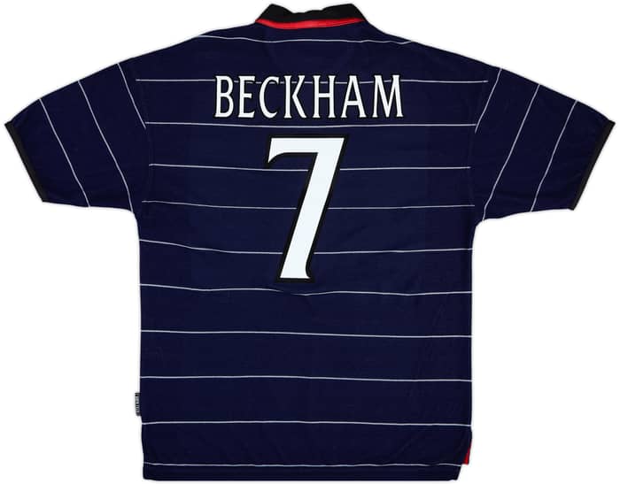 1999-00 Manchester United Away Shirt Beckham #7 - 8/10 - (L)
