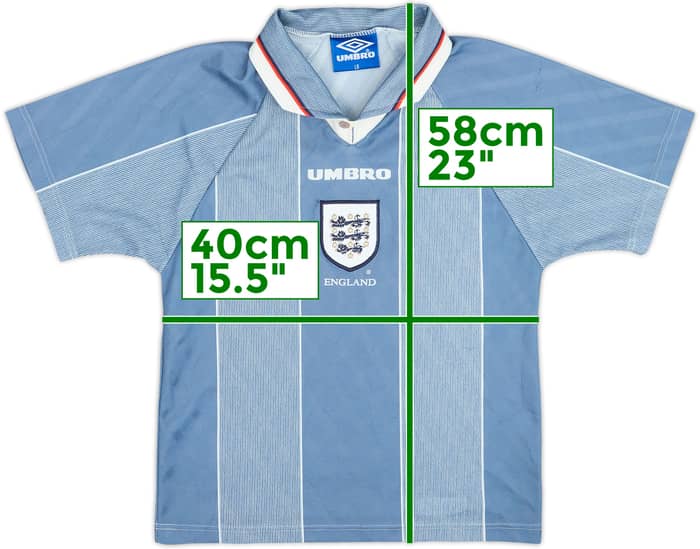 1996-97 England Away Shirt - 9/10 - (L.Boys)