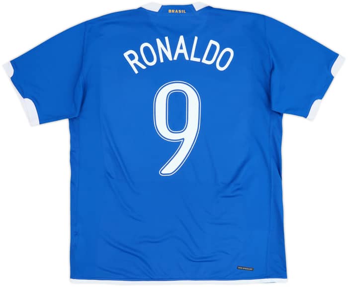 2006-07 Brazil Away Shirt Ronaldo #9 - 6/10 - (L)