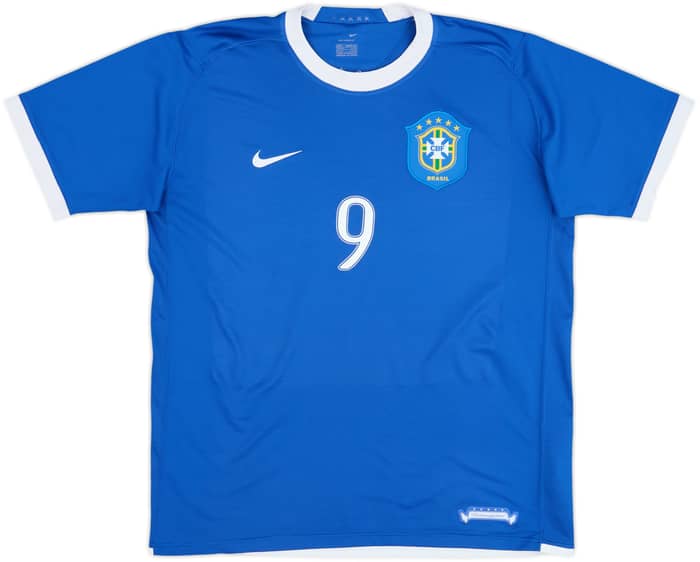 2006-07 Brazil Away Shirt Ronaldo #9 - 6/10 - (L)