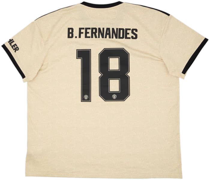 2019-20 Manchester United Away Shirt B.Fernandes #18 - 10/10 - (3XL)