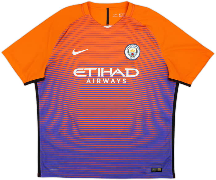 2016-17 Manchester City Third Shirt Kun Aguero #10 - 9/10 - (XXL)