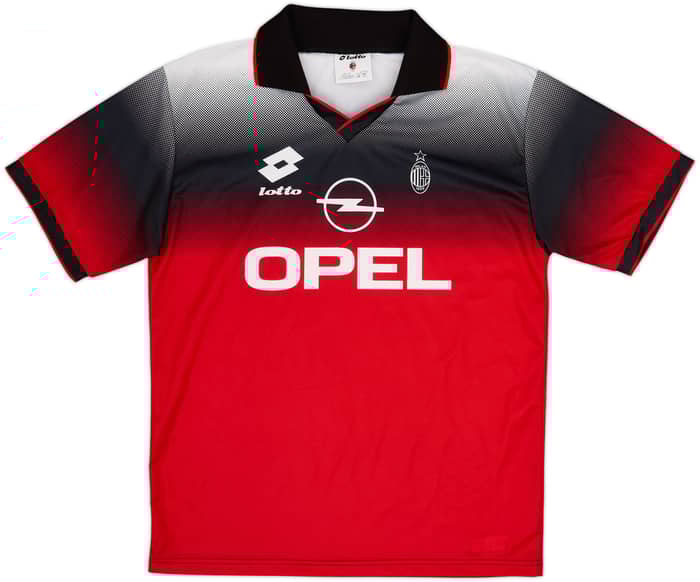 1995-96 AC Milan Lotto Training Shirt - 8/10 - (L)