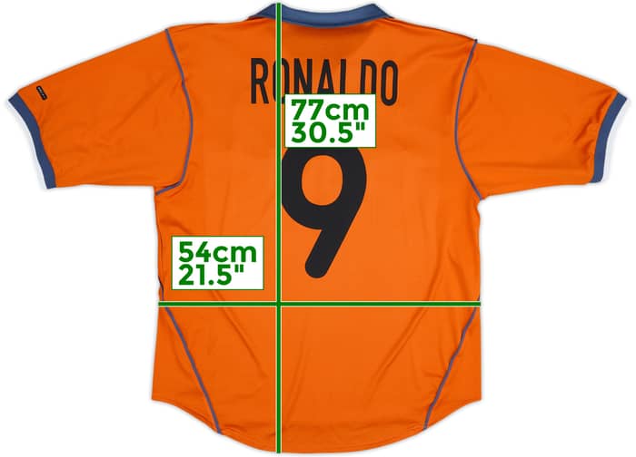 2000-01 Inter Milan Third Shirt Ronaldo #9 - 8/10 - (L)
