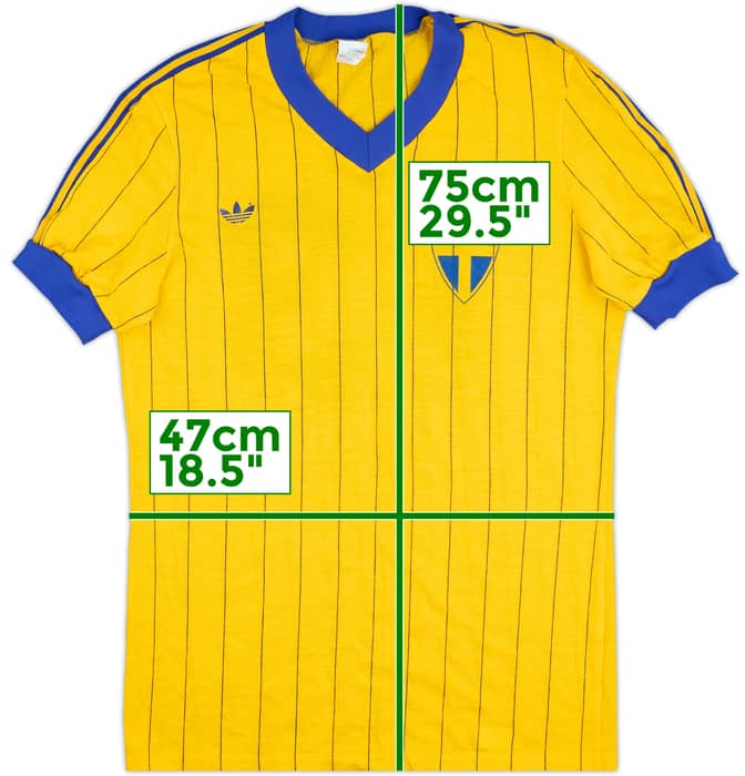 1984 Sweden Match Issue Home Shirt #13