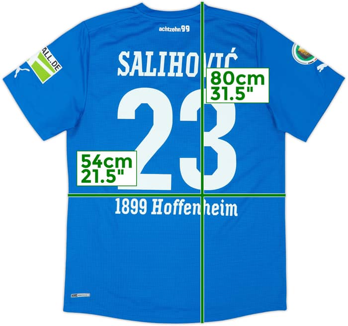 2011-12 TSG Hoffenheim Player Issue Home Shirt Salihovic #23 - 10/10 - (L)