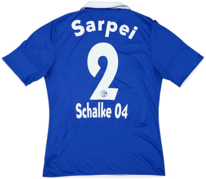 2010-12 Schalke Player Issue Home Shirt Sarpei #2  - 7/10 - (L)
