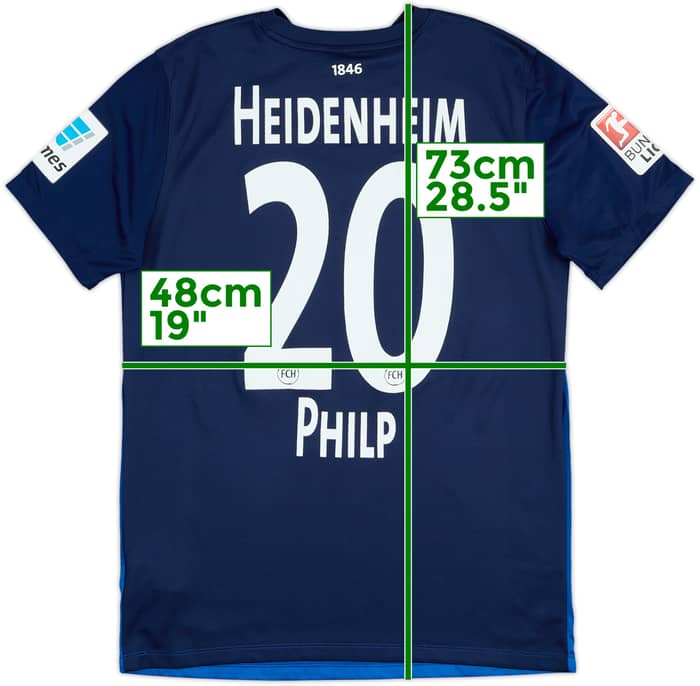 2016-17 Heidenheim Home Shirt Philp #20 - 8/10 - (M)
