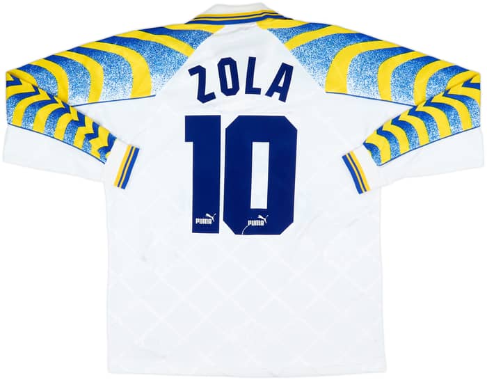 1995-97 Parma Home Shirt Zola #10 - 8/10 - (L)