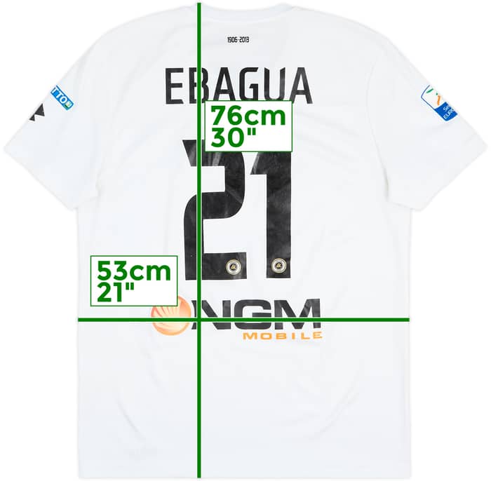 2013-14 Spezia Match Issue Home Shirt Ebagua #21