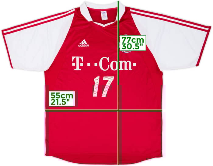 2004-05 Bayern Munich Home Shirt #17 - 9/10 - (L)