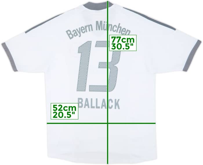 2002-03 Bayern Munich Away Shirt Ballack #13 - 7/10 - (M)