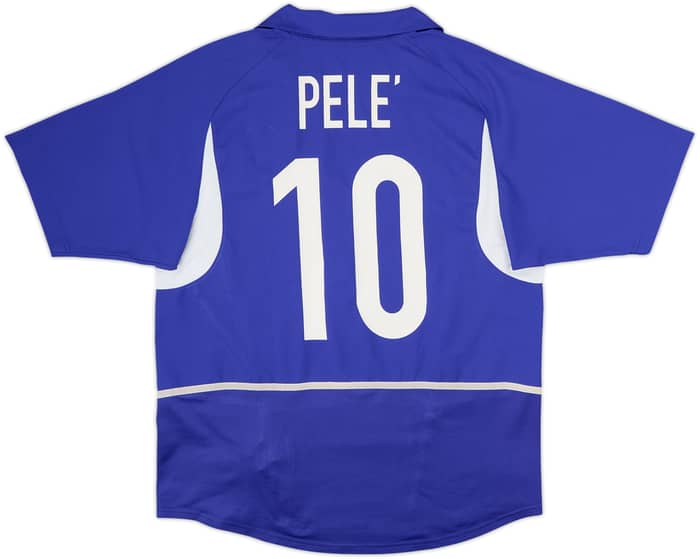 2002-04 Brazil Away Shirt Pele #10 - 8/10 - (M)